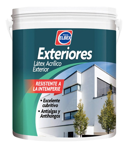 Pintura Látex Exterior Elbex X 4 Lts Prestigio Exteriores