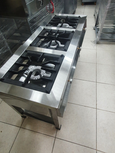 Cocinas De Acero Inox 3 Hornillas