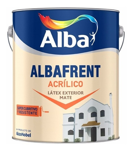 Albafrent Pintura Látex Acrílica Blanco Ext 4lts | Giannoni