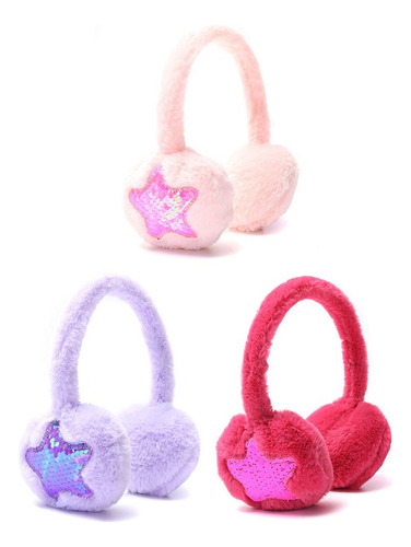 Orejeras Skora Abrigo Infantil Estrella Le Think Happy 39640 Lila Estrella En Lentejuela