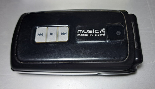 Celular Gsm Antiguo Alcatel, Mp3, Manual, Cargador, Caja Negro (Usado)