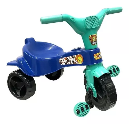 Triciclo Motoca Infantil Fast Velocipe Proteção E Empurrador