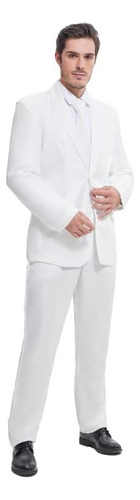 Traje Blanco Para Hombre - Traje De Halloween, Zoot Suit, Ne