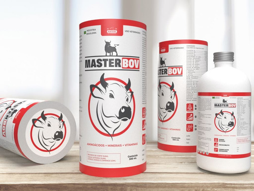 Master Bov 500ml Crescimento E Ganho De Peso Bovinos