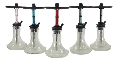 Narguile Temple C Vaso Clear Sultan Hookah Skmt Varias Cores