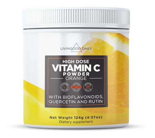 Livingood Daily Polvo De Vitamina C De Alta Dosis, 30 Porcio