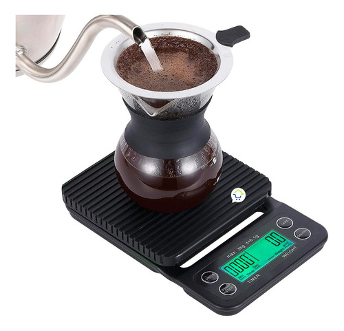 Gramera Digital Para Café Con Temporizador Led Bp122