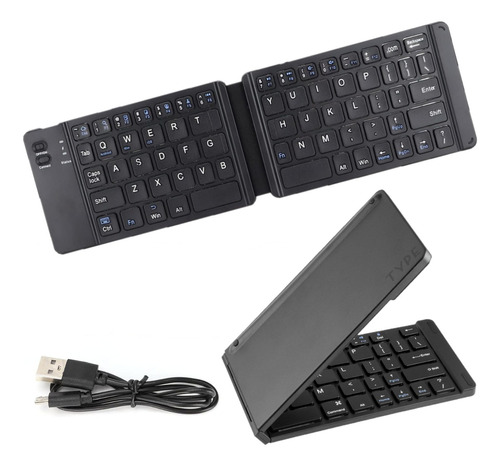 Teclado Plegable Bluetooth Inalámbrico Practico Cable Usb © 