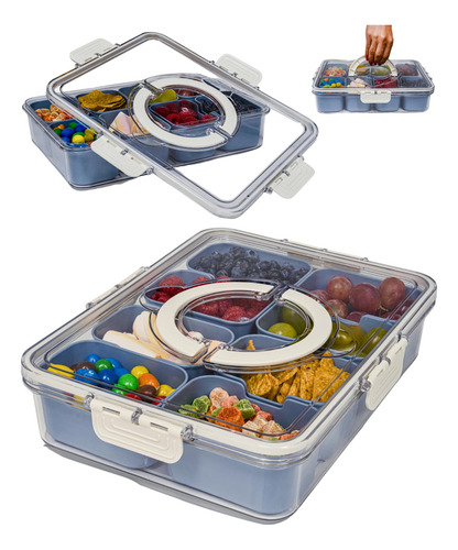 Caja Para Aperitivos Mason & Meadow Con 8 Compartimentos, Co
