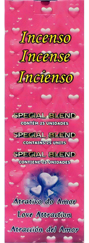 8 Unidades Incensos Aromáticos Special Blend Fragrância Top Fragrância ATRATIVO DO AMOR