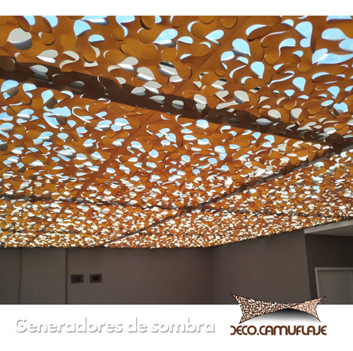 Kit Red De Camuflaje 3x4 Kaqui Decocamuflaje Incluye: Red De Camuflaje En 1 Solo Paño, Malla De Soporte, Soga Perimetral Y Precintos