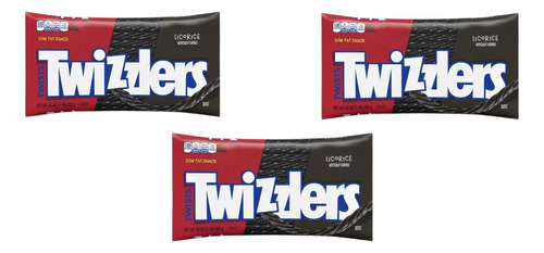 Twizzlers Twists Licorice Dulces Americanos 3 Paquetes