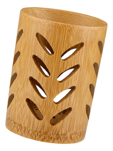 Soporte De Cepillo De Dientes De Bambú Taza De Drenaje