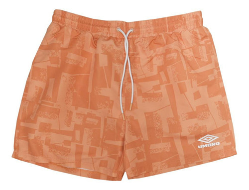 Short Umbro De Baño Hombre Printed Coral Blanco - Menpi