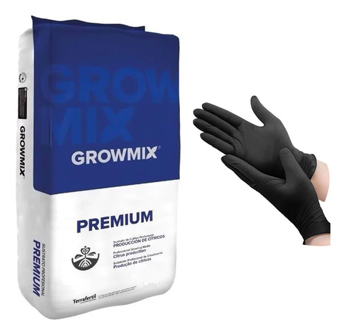 Sustrato Growmix Premium 80lts Incluye Guantes De Regalo