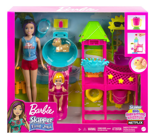 Barbie Set De Juego Skipper Parque Acuático