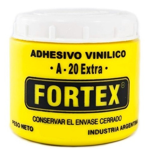 Adhesivo Vinilico Cola Vinilica Fortex A-20 X500 Gr En Tarro