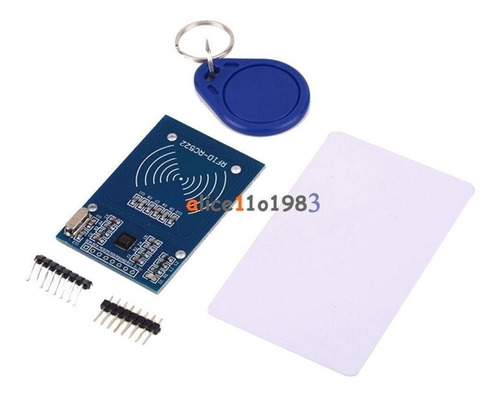 Imagen 2 de 7 de Kit Rfid Rc522 Con Lector + Llavero + Tarjeta Para Arduino