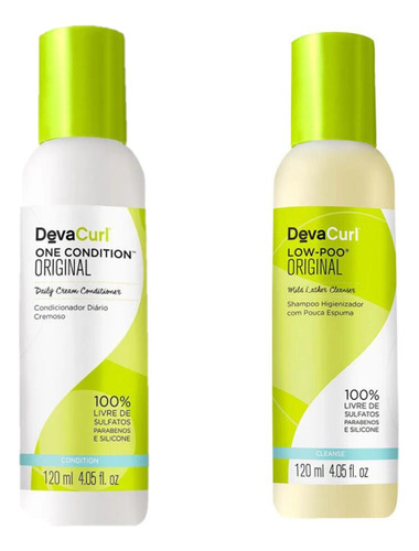Kit Deva Curl - Shampoo Low Poo + Cond. One Condition 120ml