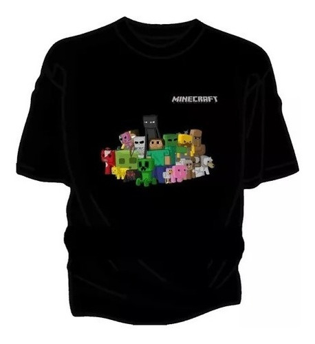 Remera Minecraft Mobs Todos Los Talles- Diseños Únicos