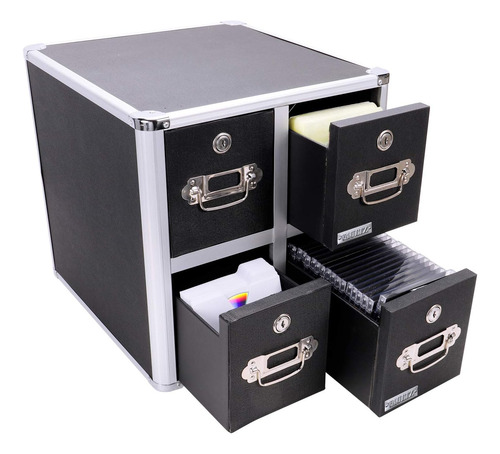 Locking Cd File Cabinet, 4 Drawers, 15.25 X 14.00 X 14....