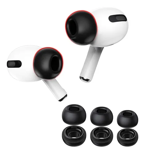 6 Almohadillas Para Auriculares AirPods Pro Negros Env o gratis