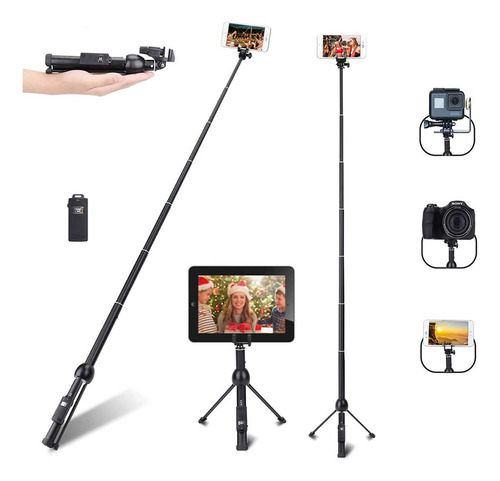 Selfie Stick-tripode Profesional 45 Pulgadas Con Soporte