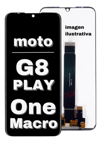 Modulo Pantalla Motorola G8 Play / One Macro Display S/marco