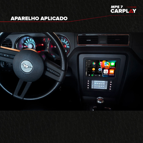 Central Multimidia Mp5 Android Auto Ford Mustang 2012 2013