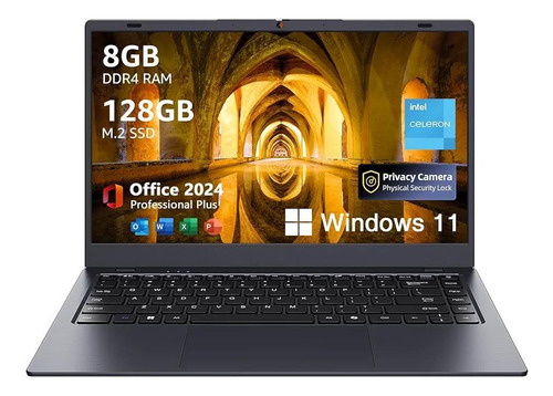 Laptop Coolby Con Windows 11 De 14.1 8gb Ram 128gb M.2 Ssd Gris (Usado)