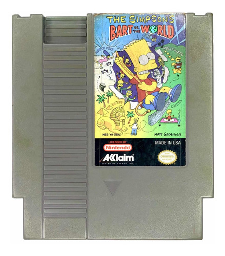 The Simpsons Bart Vs The World - Juego Original Nintendo Nes