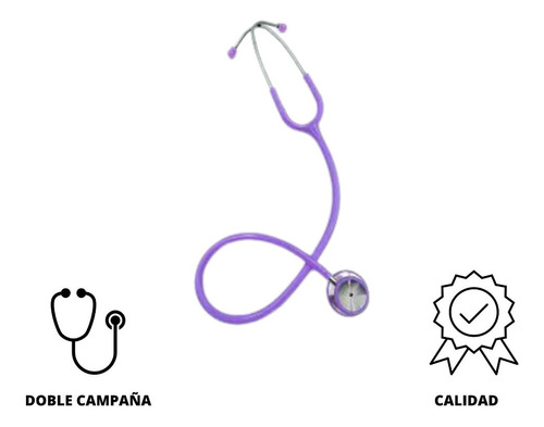 Estetoscopio Medstar De Doble Campana Color Morado