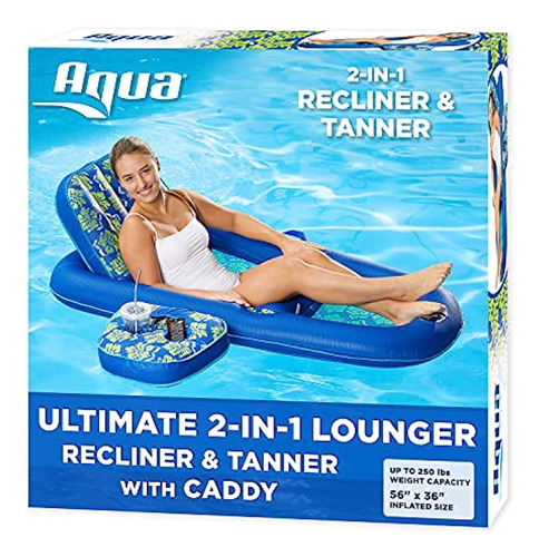 Aqua Campania Ultimate 2-in-1 Pool Float Lounger - Flotador 