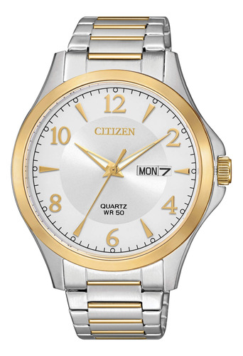 Citizen Reloj De Cuarzo Para Hombre, Acero Inoxidable, Clsic