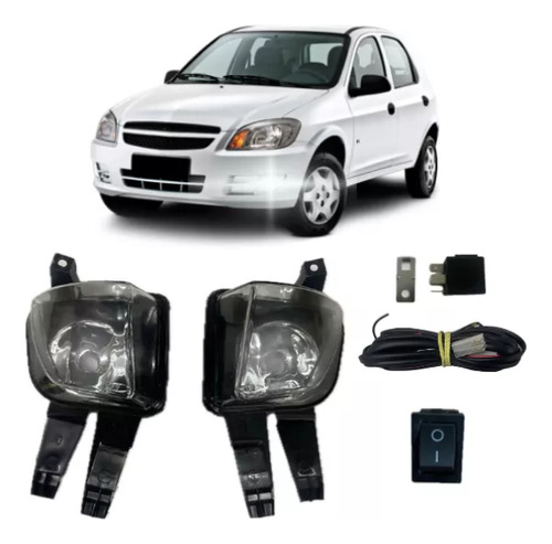 Par Farol Milha Celta Advantage 1.0 Vhce 2015 + Kit Montar