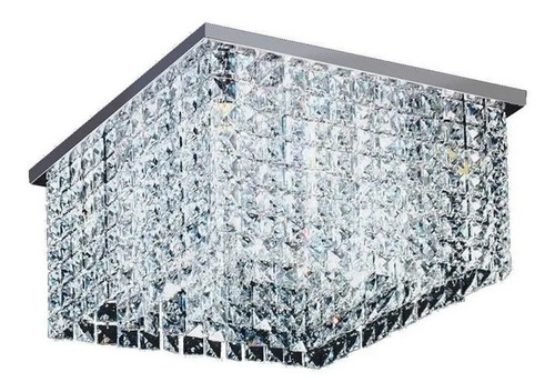 Plafon Moderno Caireles Colgante Cuadrado Recto 4 Luces Led