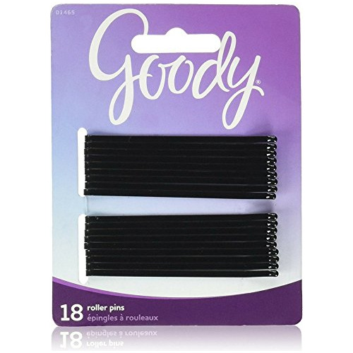 Goody Black Roller Pins, 3 Pulgadas 18 Ea (paquete De 2)