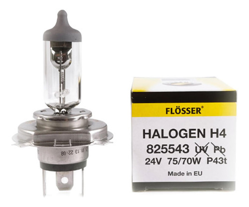 (10 Unid) Ampolleta Halogena H4 24v 75/7 Para Autos