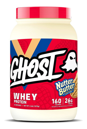 Ghost Whey Protena En Polvo, Mantequilla De Nuez, 2 Libras,