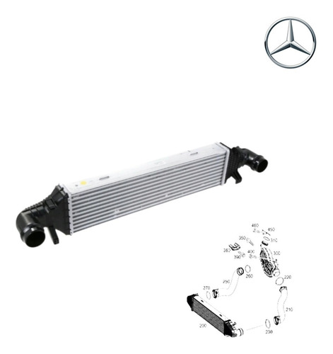 Radiador Intercooler Mercedes Benz Original C E Cls Glk Slk