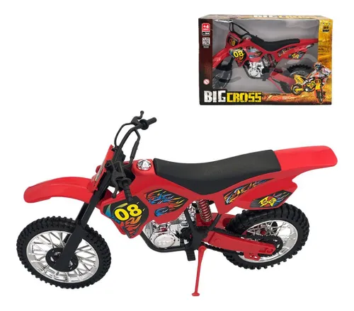 Brinquedo Moto Motocross Infantil Com Amortecedor 20Cm Rodzand