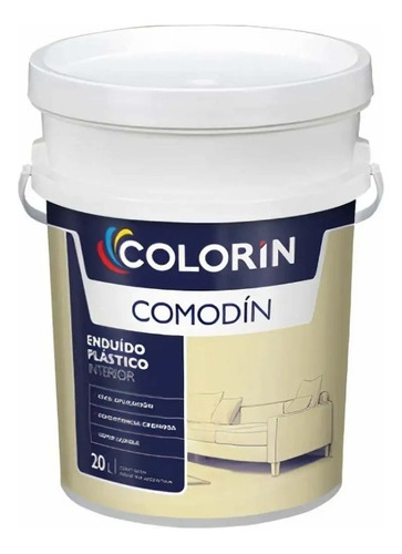 Enduido Plastico Interior Comodin 20lt Colorin