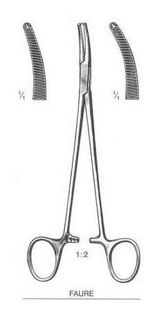 Pinza Faure ( Arteria Uterina) 20cm