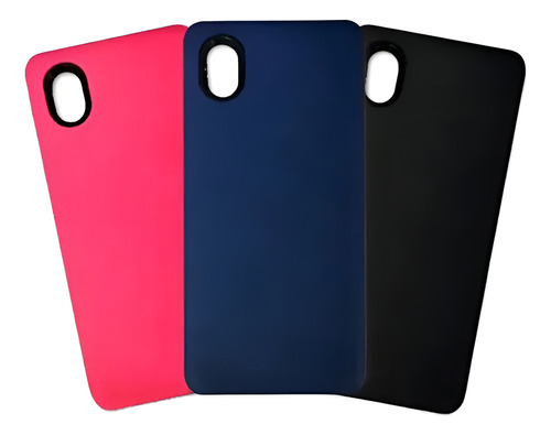 Funda Soft Reforzada Alto Impacto Para Xiaomi Redmi 9a Azul Oscuro Soft/lisa