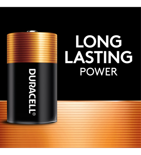 Bateria Duracell Coppertop D, Pacote Com 4 Unidades, Potênci