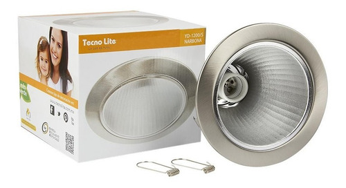 Lampara Empotrable Techo Dirigible Satinado E27 Yd-1200/s Tecnolite