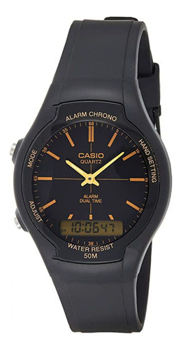 Reloj Casio Aw-90h-9evdf Negro Hombre