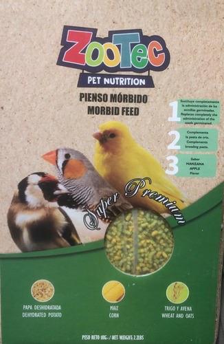 Alimento Extrusado Aves Zootec Pienso Mórbido 100% Natural