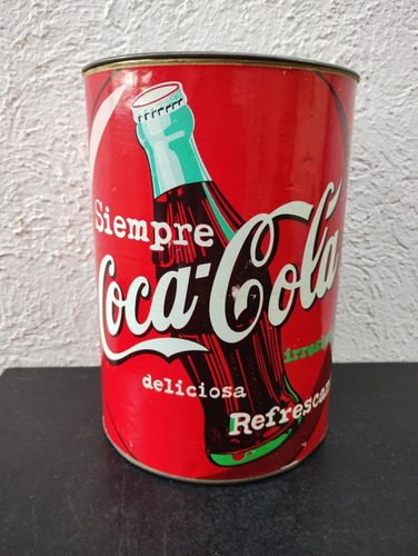 Lata De Cartón Grande Siempre Coca Cola 1997 De Regalo 20cm (Usado)