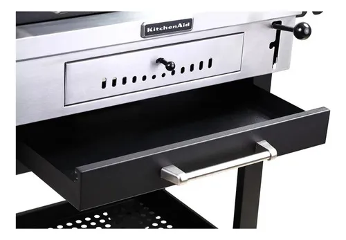 Asador De Carbón Cart-style Kitchenaid 810-0021 Negro